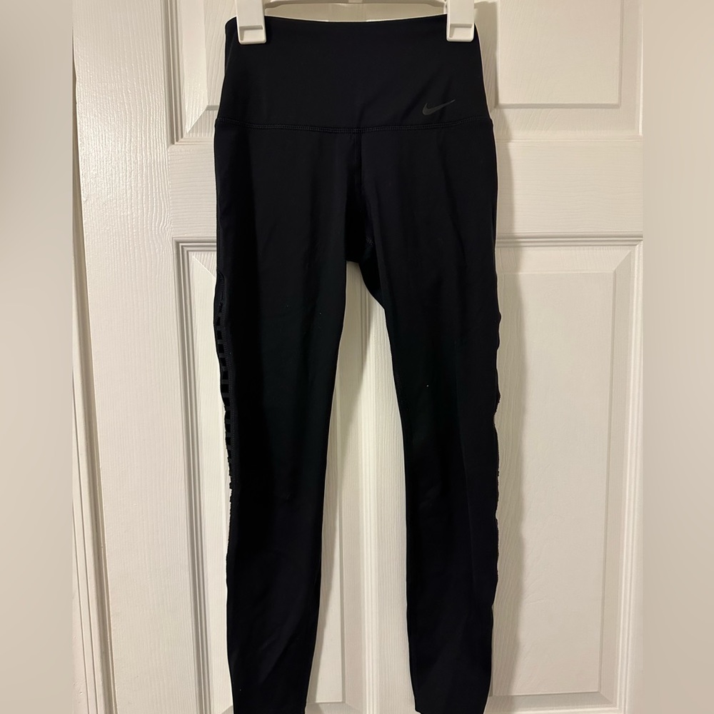 Nike black leggings, with slits on the side